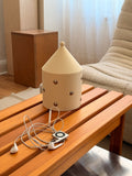 Storage container large with silver dots (butter yellow)