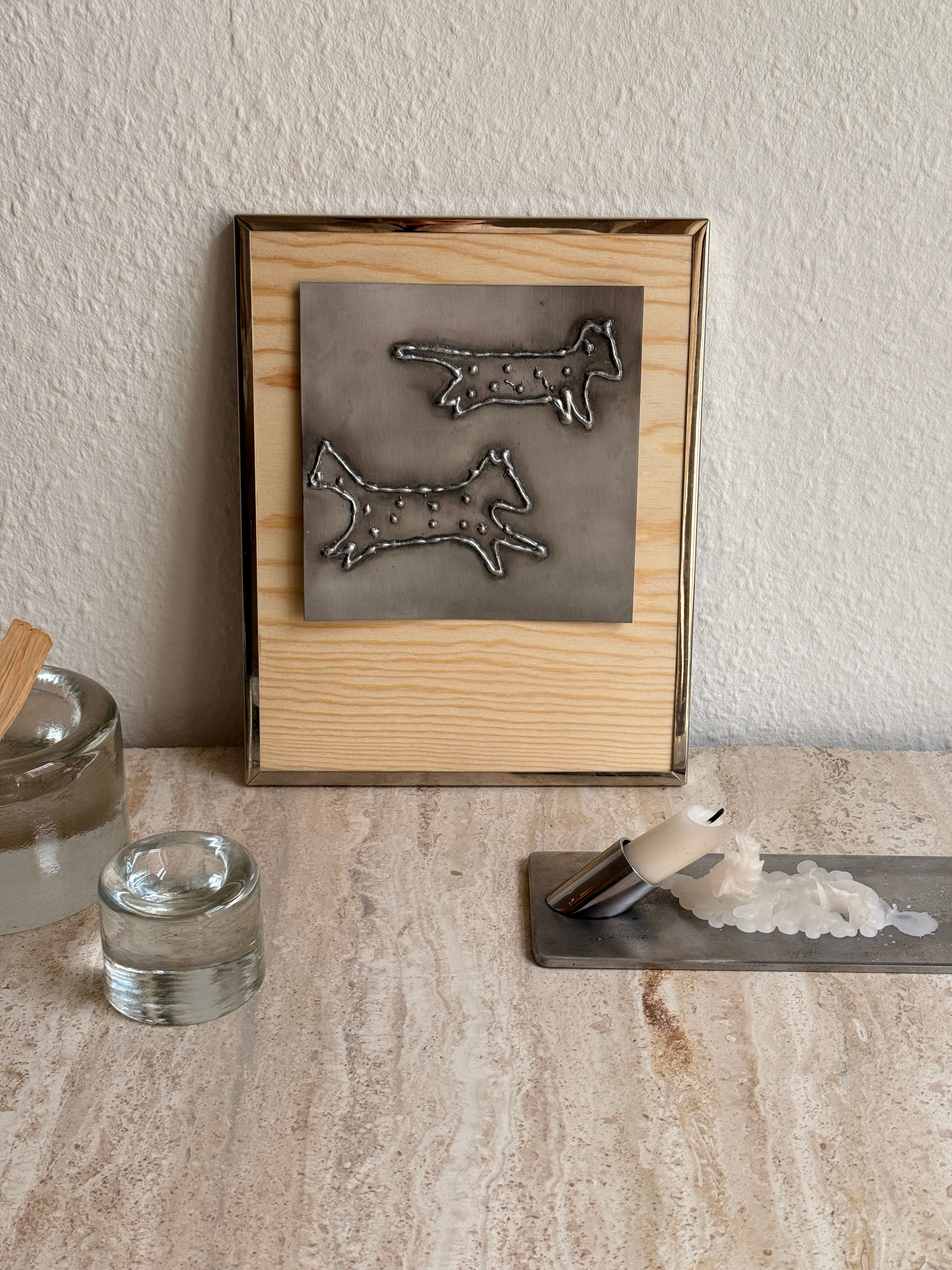 dotted jumping dogs artwork