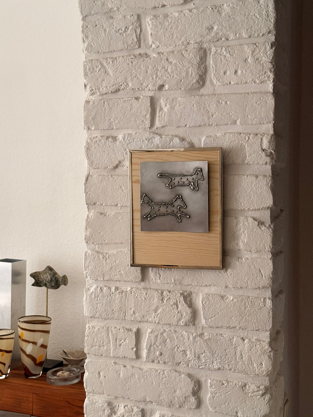 dotted jumping dogs artwork