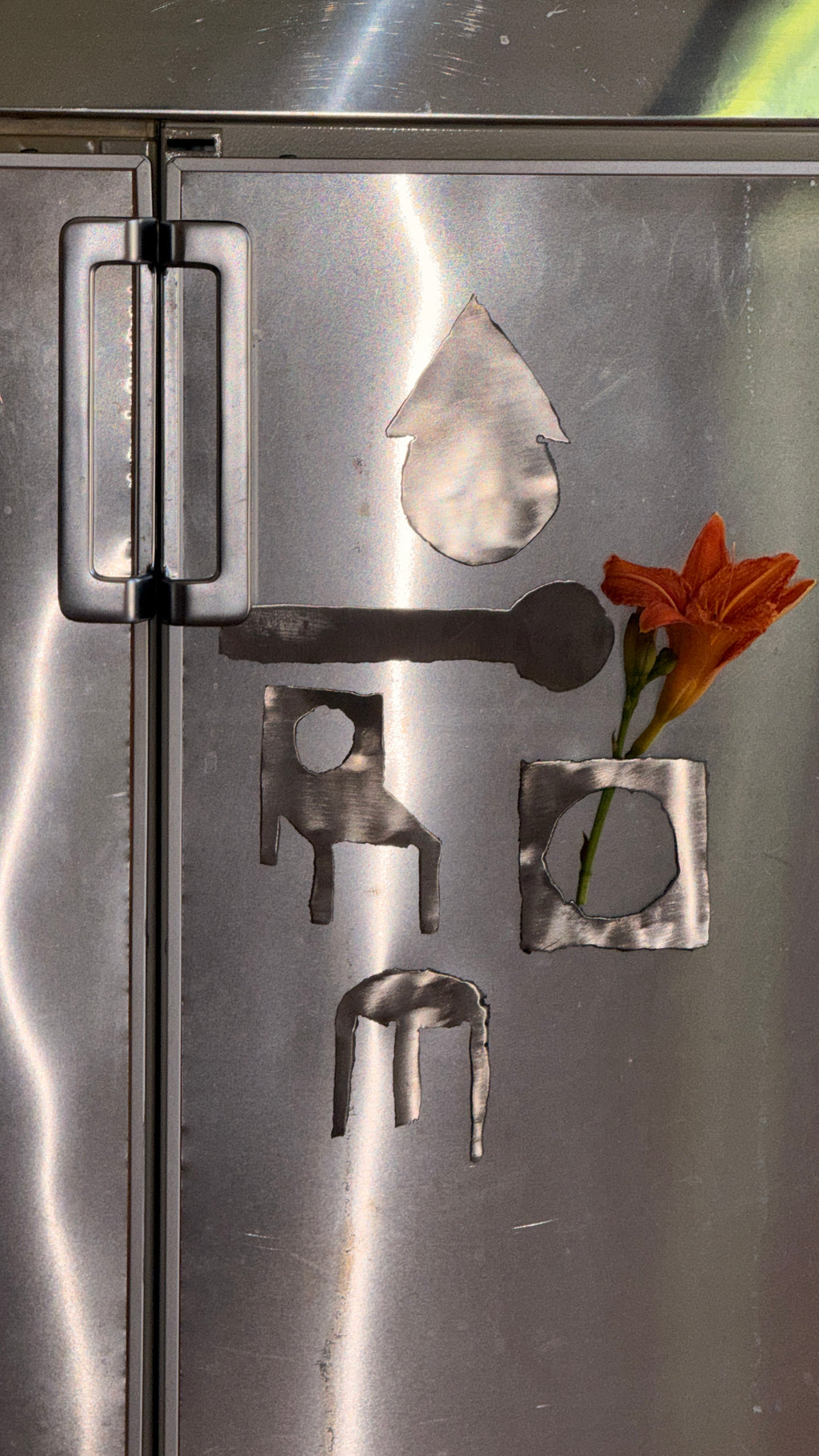 stainless steel magnets (random set of 4)