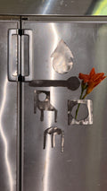 stainless steel magnets (random set of 4)