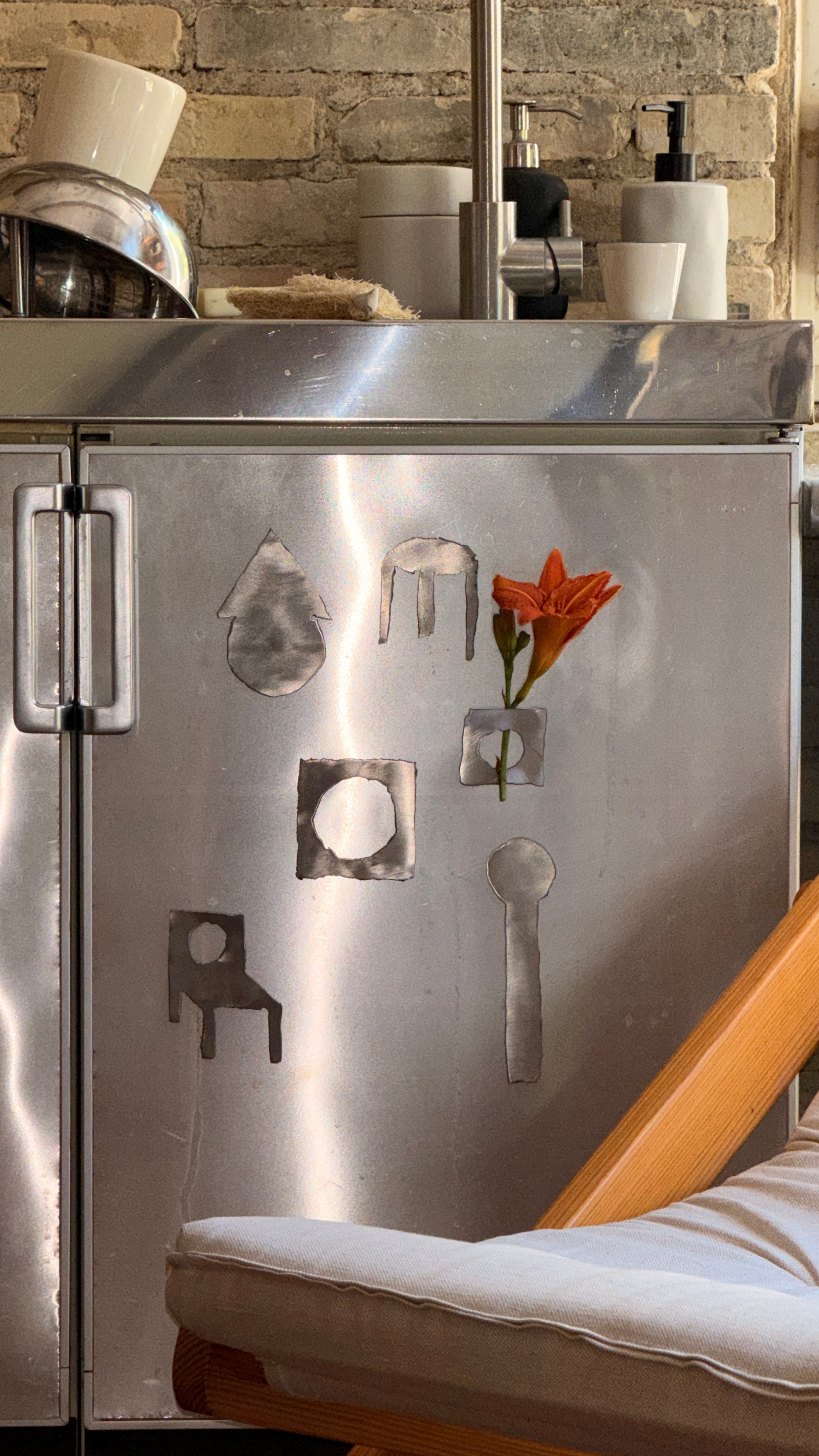 stainless steel magnets (random set of 4)